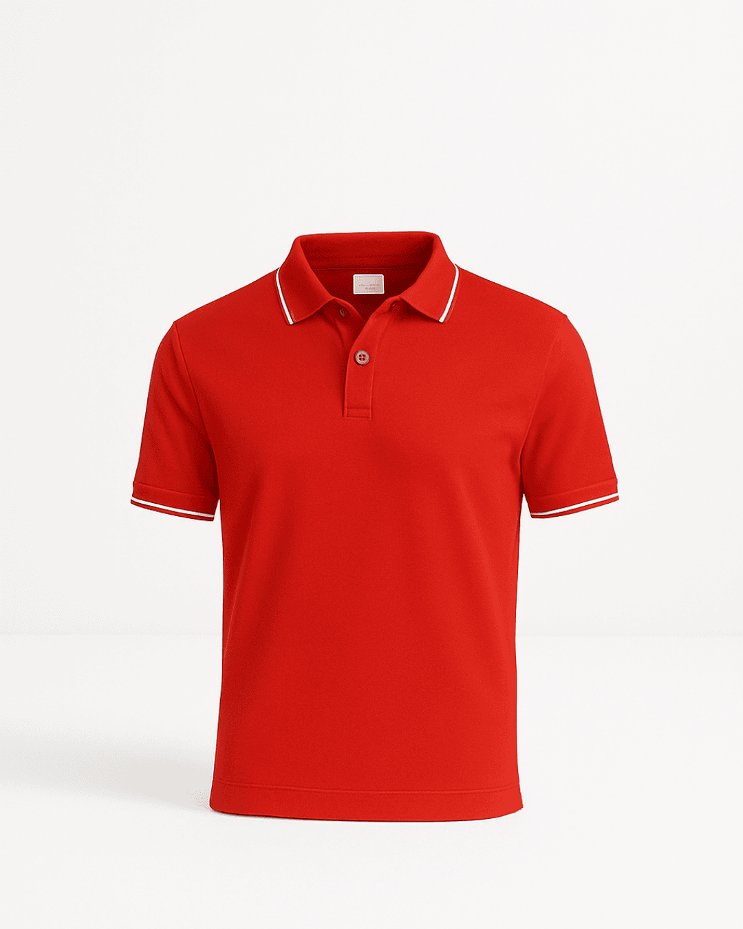 Scott Polo T-Shirt Red with white tip