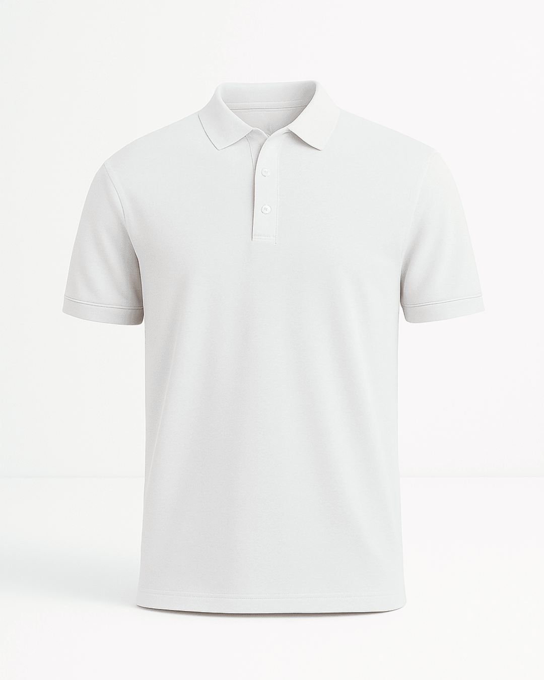 Structured Polo Organic Cotton 200gsm dry fit - White