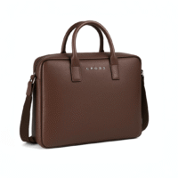 Briefcase Croco Classy Brown