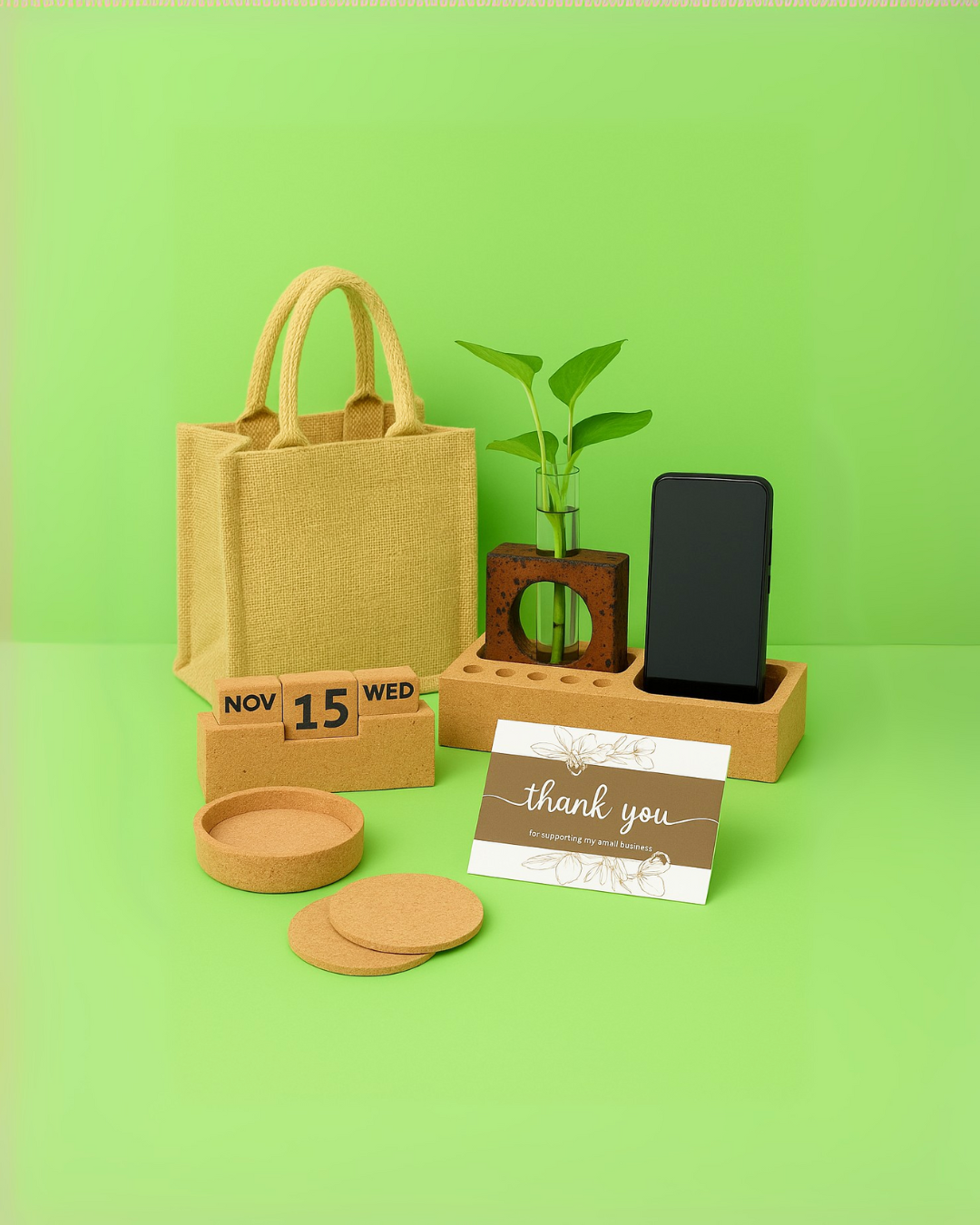 The Green Desk Organizer Set